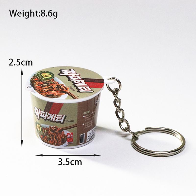 Novinka Simulace Instantní Nudle Klíčenka Mini Svačinky Přívěsek na Tašku Kreativní Ozdoba na Batoh Doplňky Dárky