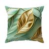 1/4pcs Golden Abstract Leaves Cushions Pillowcase Polyester Cushion Cover Throw Pillow Pillowcover Home Car Sofa Decor