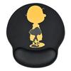 Newseego Cute Mouse Pad with Integrated Wrist Memory Foam Wrist Ergonomic Character Reduces Wrist Perfect for and Stylish Black Rest, Rest, Cushion,
