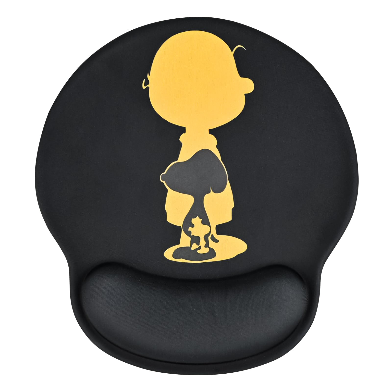 

Newseego Милый коврик для мыши со встроенной подушкой для запястья из пены с памятью, эргономичный, с персонажем, уменьшает нагрузку на запястье, идеально подходит для и стильный черный упор для запястья, подставка, подушка, чёрный