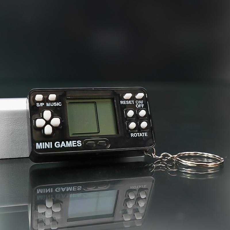 Mini Tetris Classic Handheld Game Console Keychain Toy