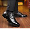 Four Seasons Formal Leather Shoes Men's Shoes Business Casual Leather Shoes Three-joint Lace-up Wedding Shoes Men