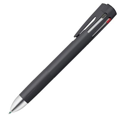 Zebra Blen4+S Multi-Function Pen, 0.7mm, Black, B4SA88-BK
