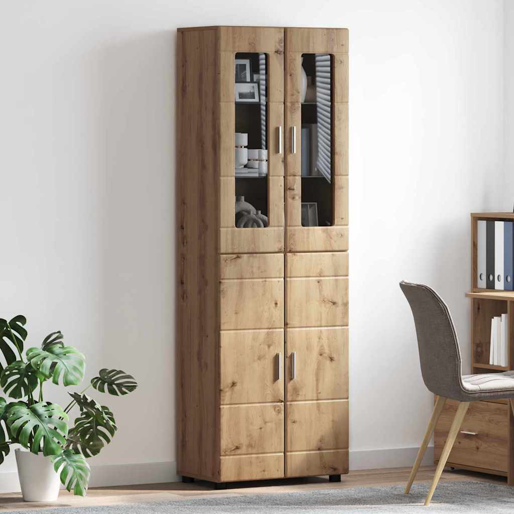 Highboard FLORIN Artisan Oak 60 x 35 x 182 cm Particleboard