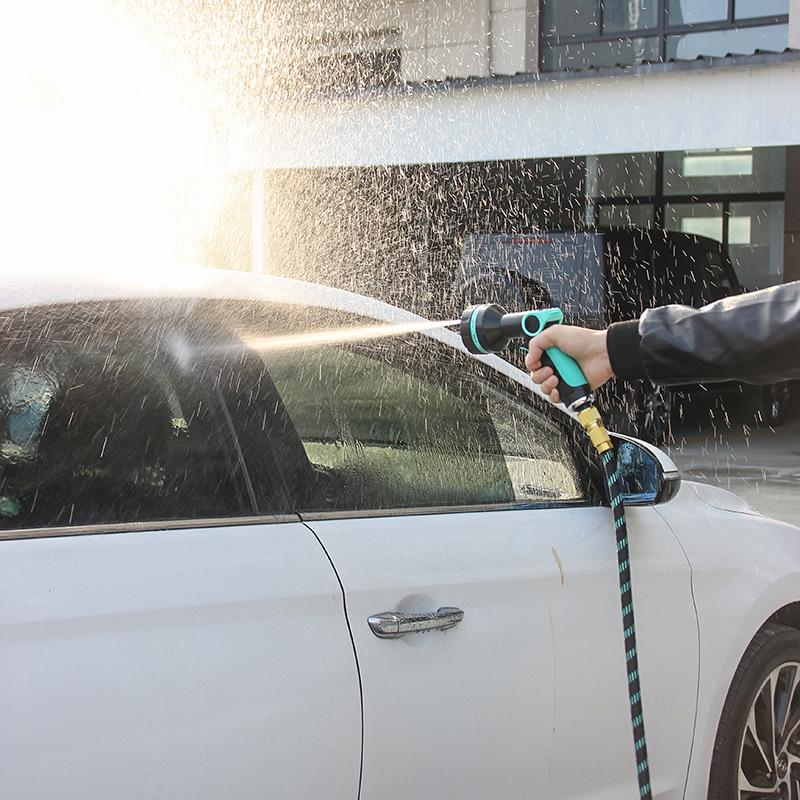 High-Pressure Spray Gun for Car Washing, Garden Watering, and Window Cleaning. Connects to Tap Water for Multiple Uses.