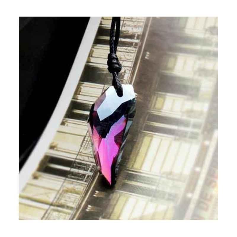 Stylish Korean Short Necklace For Men And Women Artificial Crystal Pendant