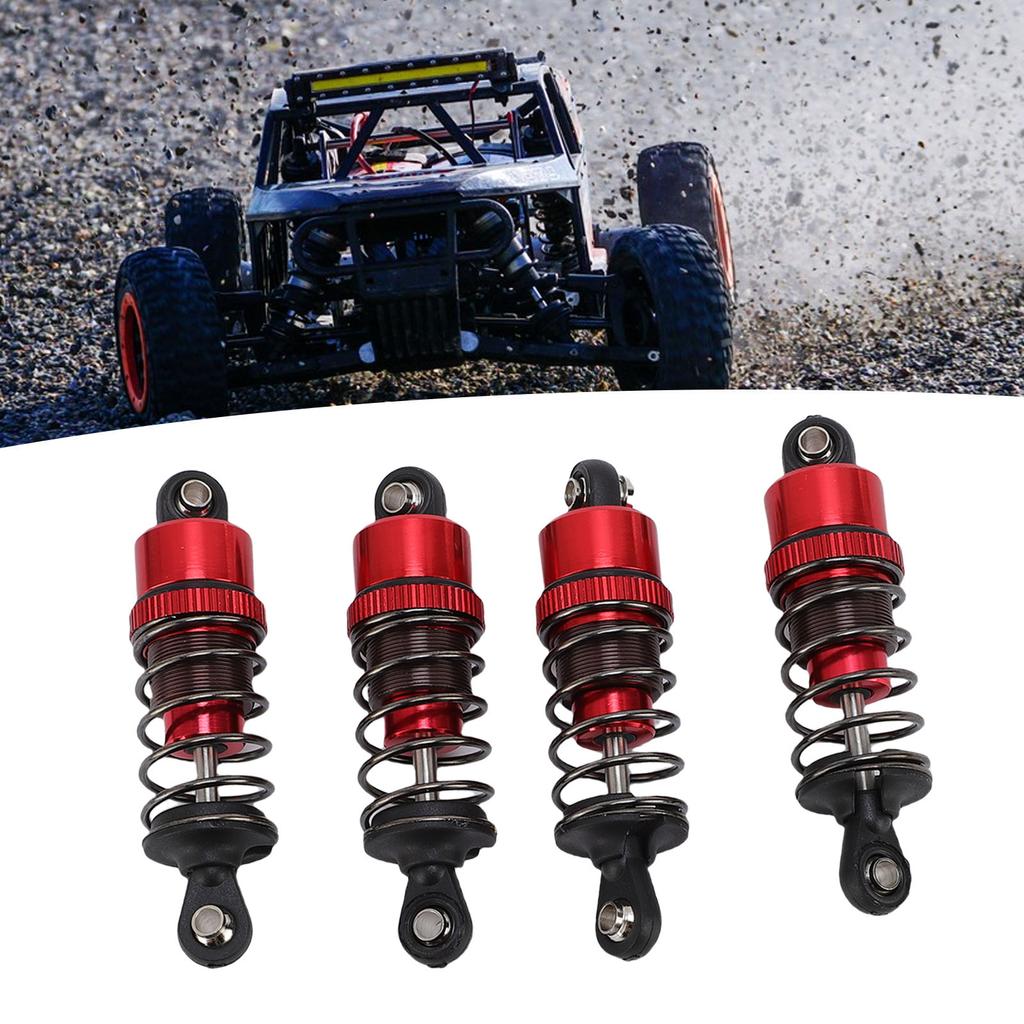 4 Pcs 55mm RC Car S Aluminum Alloy Oil Shocks Damper Set for 1Celsius10 RC Car