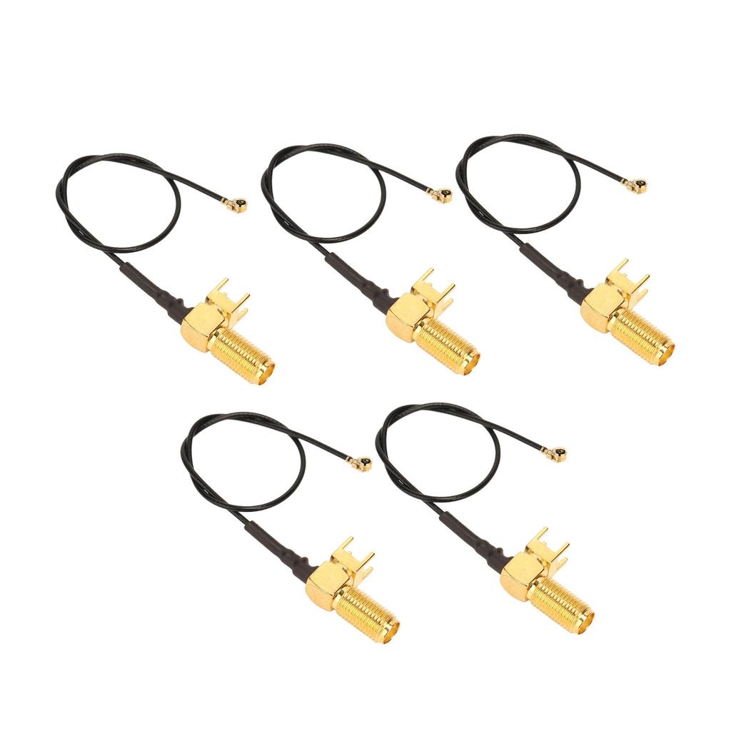 5PCS RF Extension Cable Welded Plate SMA Elbow Cable Antenna Pigtail 50ohms