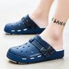 2025 new summer sports and leisure hole shoes cool slippers drive two wear thick-soled light sandals live broadcast 2025