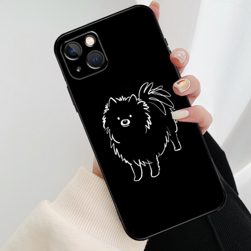 Pomeranian Dog Phone Case For iPhone 17 Pro Max 16 15 11 13 12 14 Pro Max Mini 15 16 Plus 16e 17 Air Cover