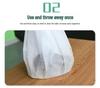 Disposable White Waterproof & Oil-proof Tablecloth for Home, Party, and Restaurant - Rectangular/Round