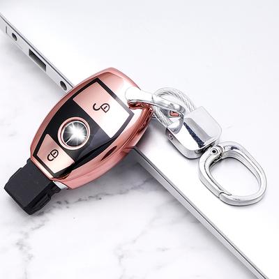 Nowe miękkie etui TPU na kluczyk samochodowy, pełna osłona, brelok do Mercedes Benz Klasa A B C R G GLK GLA W204 W251 W463 W176 AMG