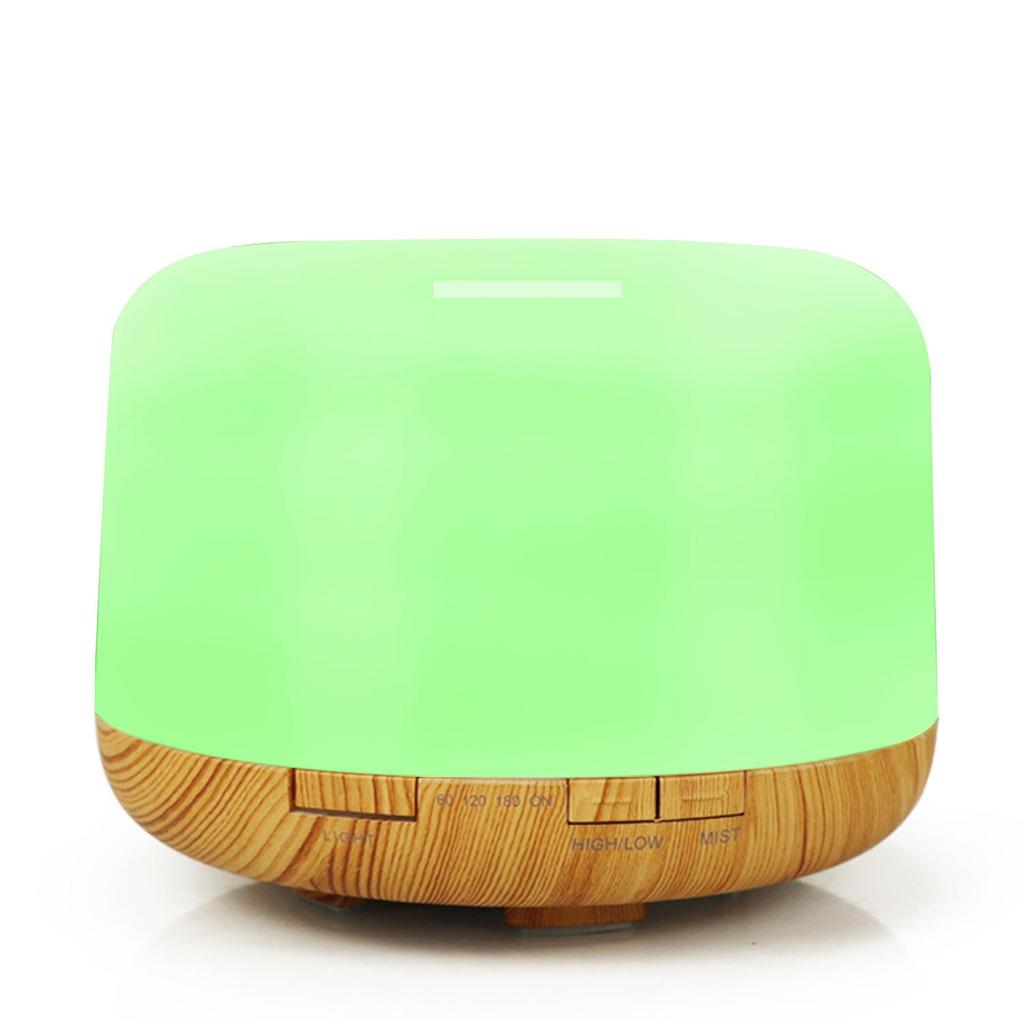 500ML Creative Muji-Style Aroma Diffuser: Indoor Humidifier & Seven-Color Night Light