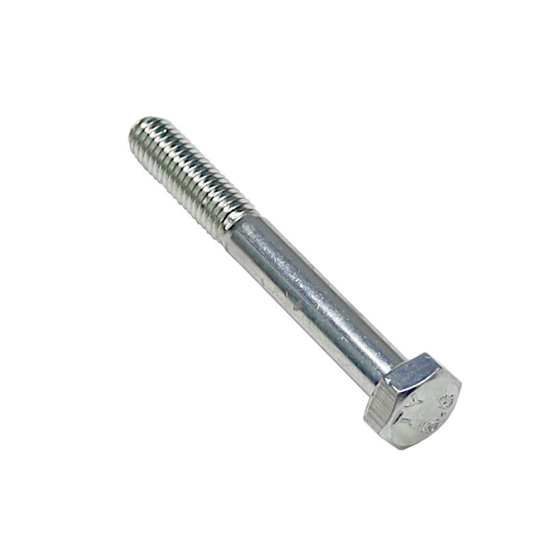 Hexagonal Head Screw, Partial Thread M6x50, Class 8.8, DIN931, White Galvanized