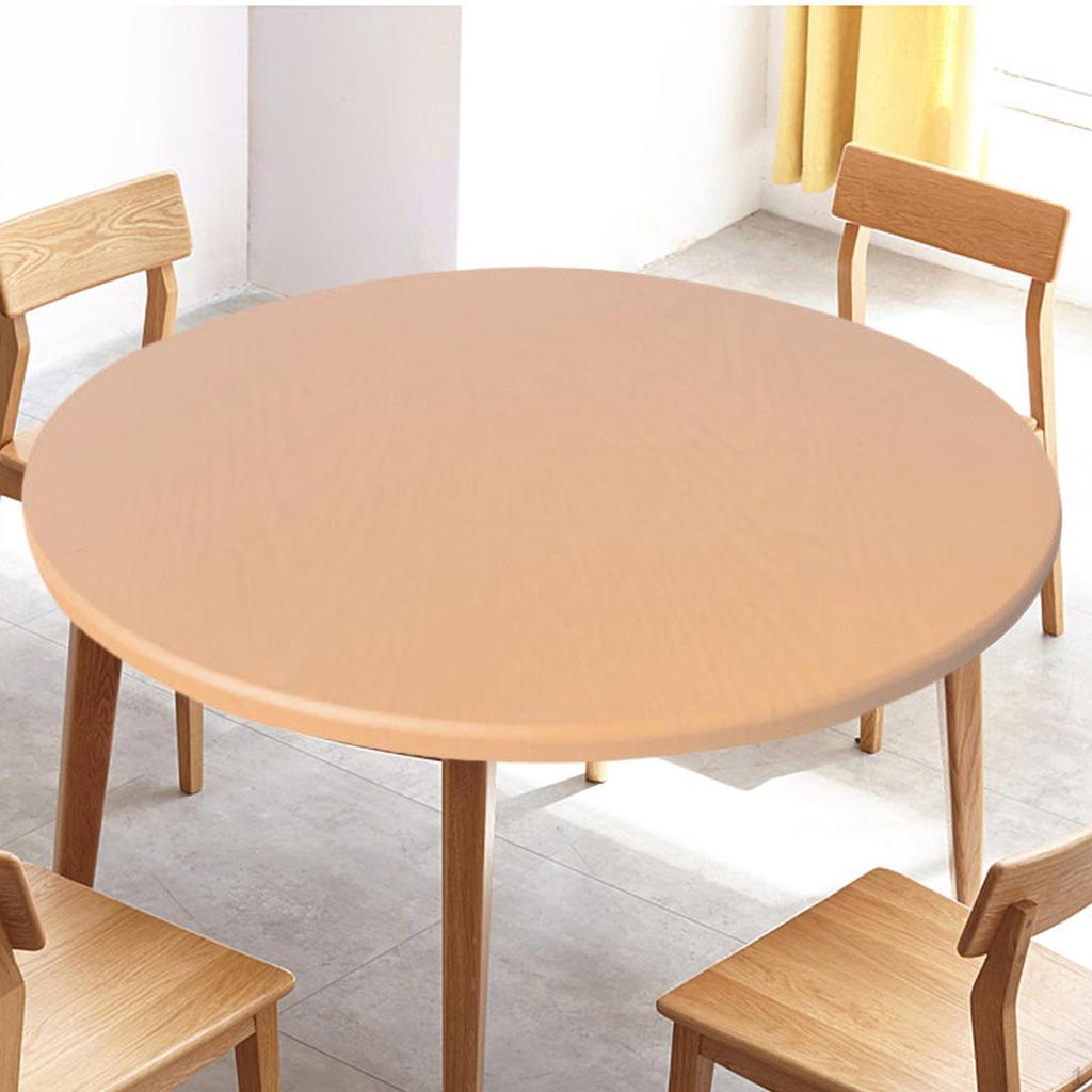 Runde Tischdecke, abwischbar, Wachstuch, schmutzabweisend, nicht geeignet für Party-Dekoration im Innen- und Außenbereich