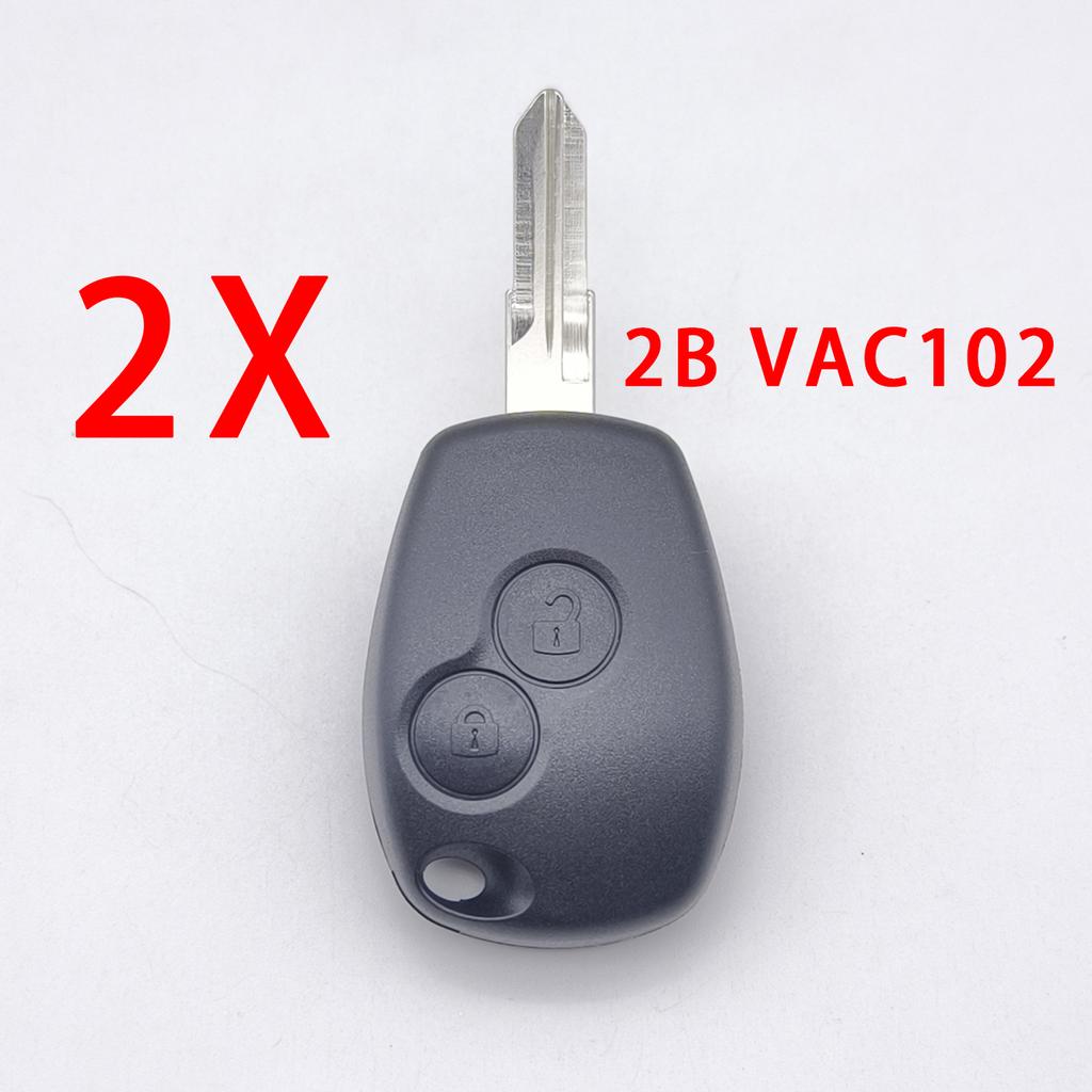 Cocolockey Fit for Renault Trafic Master 2B For Dacia Duster Sandero Logan 3B Remote Key Shell Fob Case 2013-2019 VAC102 Blade