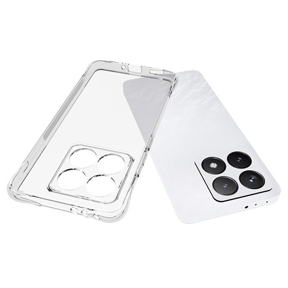 WANLONFENG WL Series for Xiaomi 14T TPU Case 2.0mm Phone Cover with Tempered Glass Film