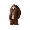 Reebok Solid Color Comfortable Warm Down Jacket Unisex Outerwear Brown 24FRM207UGBR