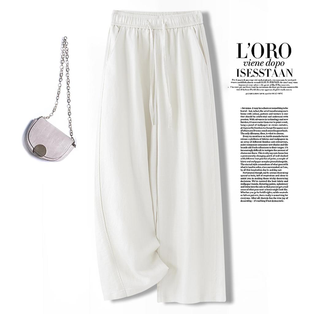 Fashion loose casual drape wide-leg pants women's 1116 summer thin high-waisted thin versatile breathable straight-leg pants