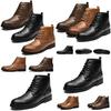 Elegant Mens Pu Leather Ankle Boots With Beautiful Detail And Comfortable Fit