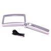 LED Illuminated Magnifying Glass 3.5Xs Eye Loupe Magnifying Lens Rechargeable Foldable Magnifier with Battery Indicator