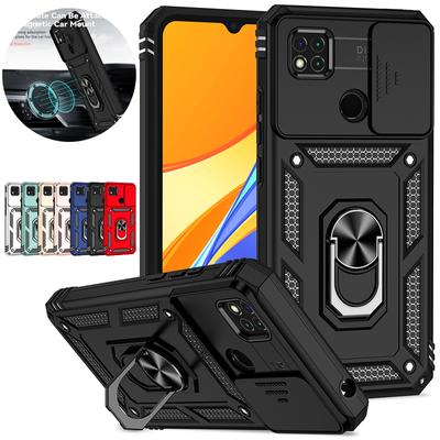 For Xiaomi Redmi 10A Case Magnetic Ring Holder Phone Case For Redmi10A Redmi 10 A 10A A10 Armor Slide Camera Protect Back Cover