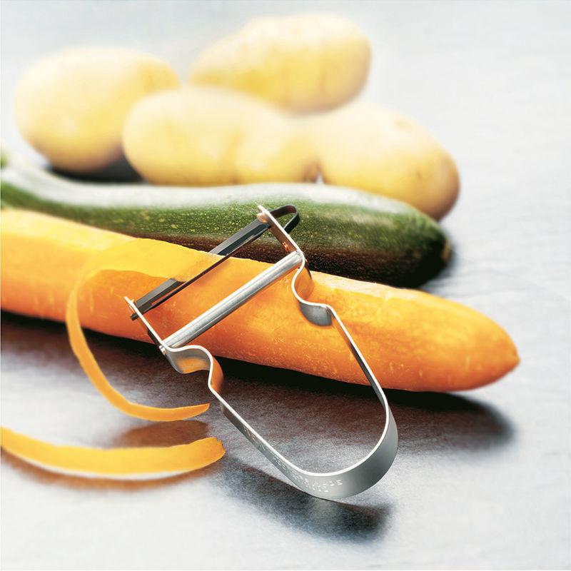 1 Stück Edelstahl Schäler Küche Gemüse Obstschäler Kartoffelschäler Karottenschäler Mehrfachfunktion Küchenzubehör