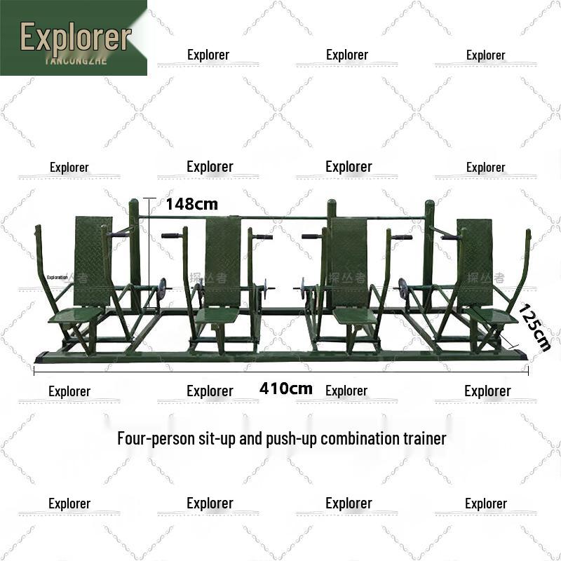 Outdoor Multi-Station Seated Push Trainer