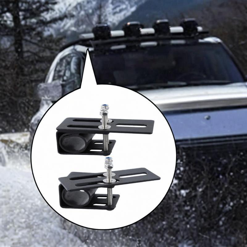 2Pcs Car Roof Rack Light Bracket Work Light Bar Mount Easy To Tall Professional Crossbar Luggage Rack for Vehicle SUV