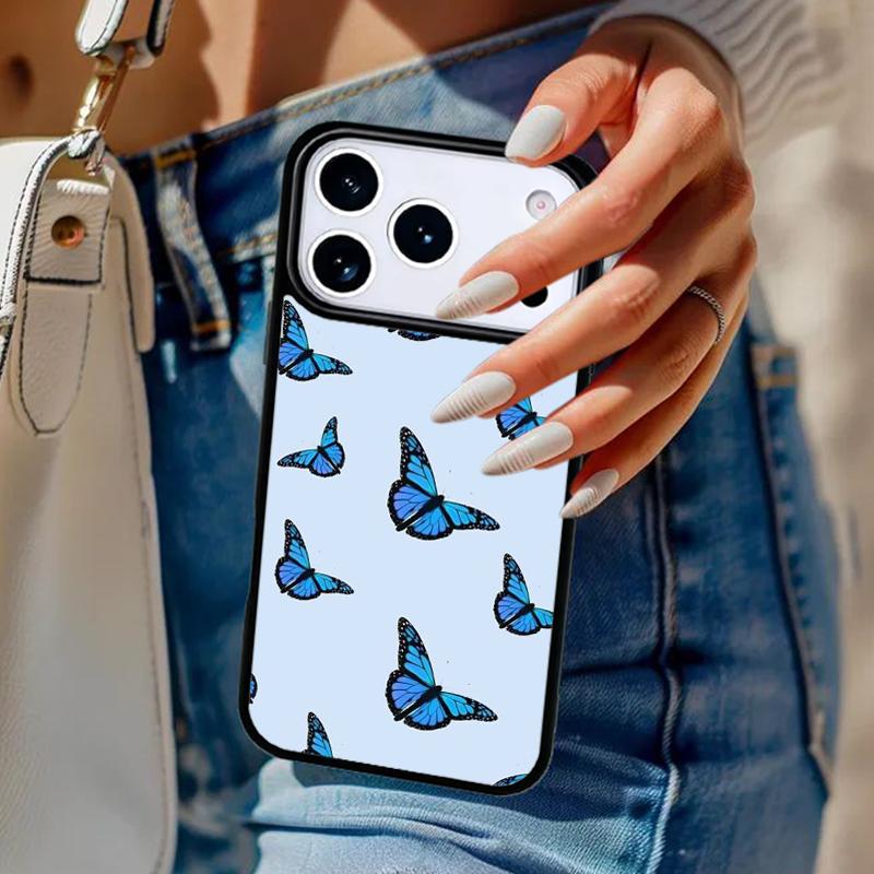 Butterfly Butterflies Phone Case For iPhone 17 Air 14 15 13 12 Max Cover For Apple 14 15 16 16e 11 Pro Max Plus Coque