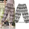 Elephant Pants Long Adjustable Elastic High Waistband Strap Jumper  Unisex Man Women Print Thailand Casual Streetwear Beach Bohemian Retro Vintage