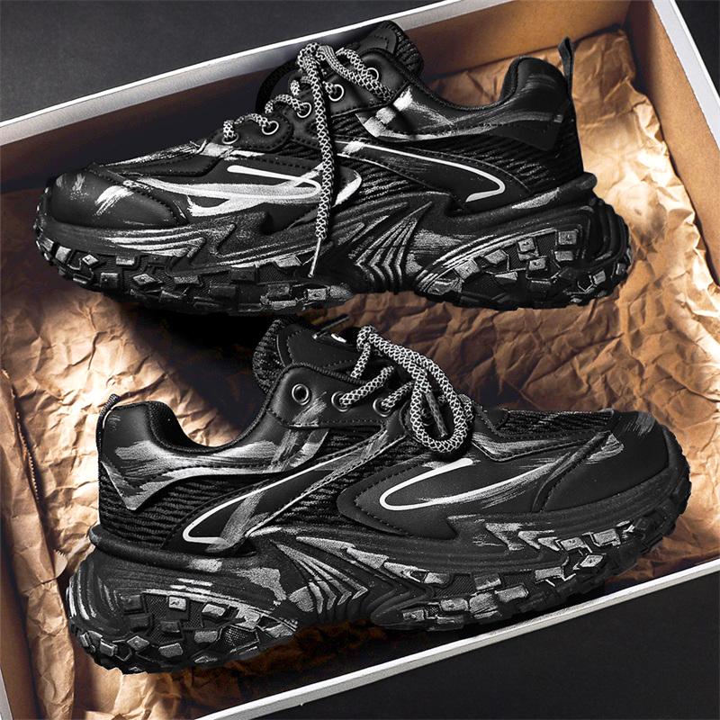 Trendy Men Sneakers Luxury Chunky Casual Sneakers For Man Height Increasing Dad Shoes Breathable Sports Shoes Male Sneakers