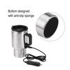 450ml Electric In-car Travel Heating Cup by Cigarette Lighter Plug Stainless Steel Travel Electric Kettle 12V Heated Thermos Mug