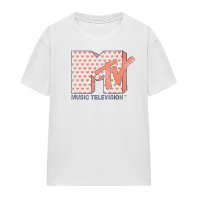 MTV Womens/Ladies Hearts T-Shirt