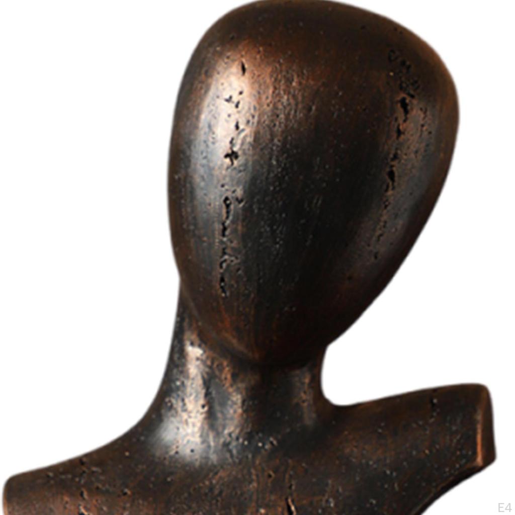 Soyut İnsan Figürü, Kafa, Reçine Heykel, Masa Dekorasyonu, Oturma Odası, Çalışma Masası, Büst, Heykel,