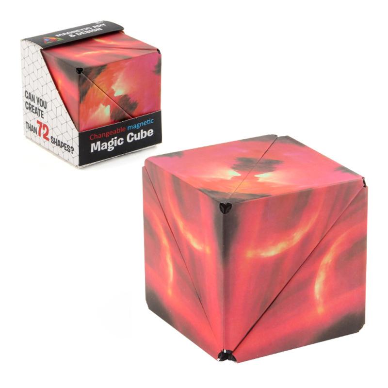 Magnetic Magic Cube Variety Geometric Changeable 3d Decompression Infinite Cube For Kids Toys