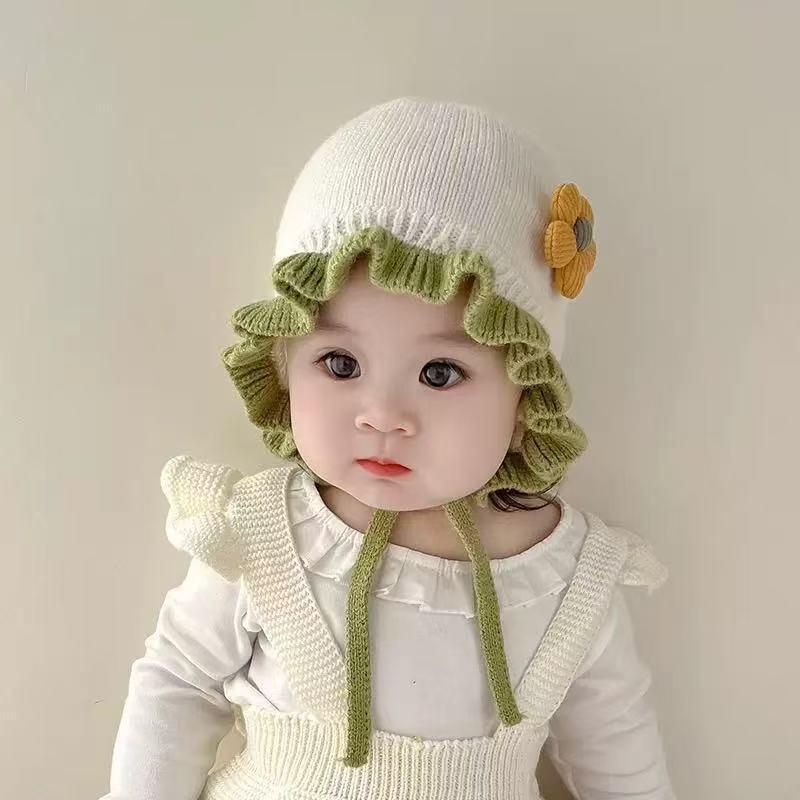 2025 Autumn/Winter Unisex Korean Knit Wool Hat for Kids and Babies - Warm, Trendy Pullover Design