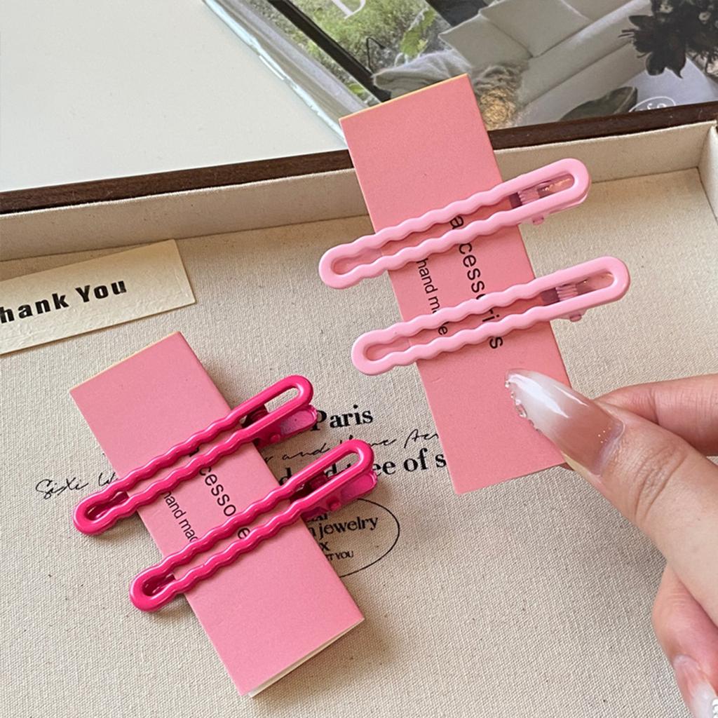 2/4/8pcs Candy Colored Seamless Hair Clip Cute Duckbill Hair Side Clips for Women Girls DIY Hair Accessories