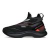 Anta Running Series Deri Rahat Orta Bilekli Koşu Ayakkabıları Erkek Spor Ayakkabıları Siyah Turuncu 112045529-3