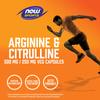 Sports, Arginine & Citrulline, 240 Veg Capsules