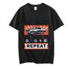 Men T Shirt Summer Tops Eat Sleep Fix Cars Repeat Classic T-Shirt Plus Size Tee Shirt Homme Oversized T-shirt Short Sleeve Tees