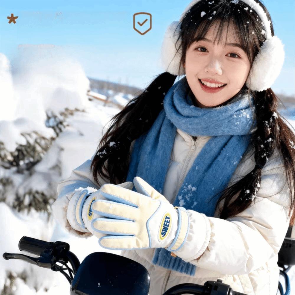 Keep Warm Snowboard Gloves  Cycling Mittens Fashion Full Finger Mittens  Outdooor
