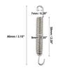 uxcell Motorcycle Exhaust Spring Stainless Steel Exhaust Pipe Spring Hook Retrofit Accessories Universal 80mm Silver Tone 2pcs