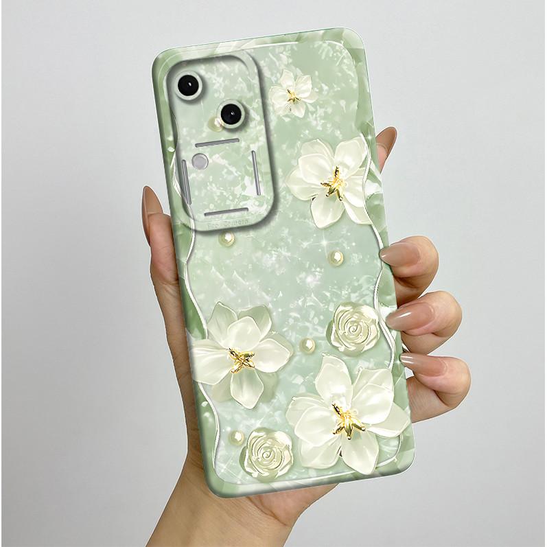 For Vivo V30 V2318 Casing Liquid Soft Silicone Aesthetic Luxury Cover Full Protective Shell For Vivo V 30 V30 Pro 5G Phone Case