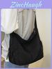 Nylon Tote Bag With Zipper Pocket For Casual Travel And Daily Use