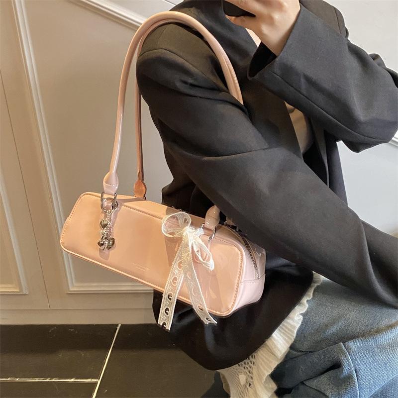 Tide Bow Silk Scarf Versatile Underarm Bag Shoulder Bag