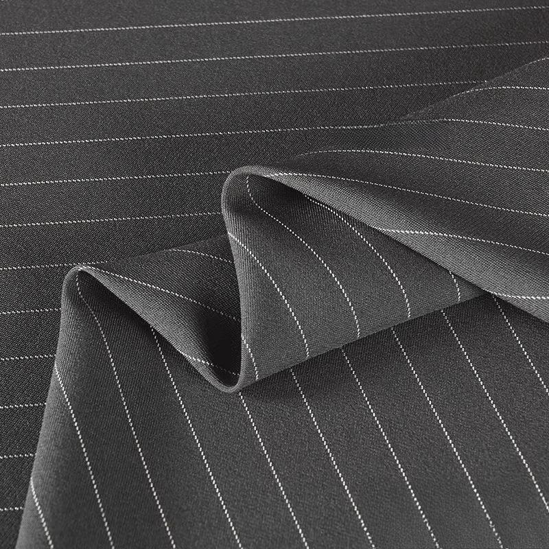 100/300/500cm Vertical Stripe Fabric Wrinkle Resistant Drapable Professional Suits Pant Dresses Office Apparel Textile Fabric
