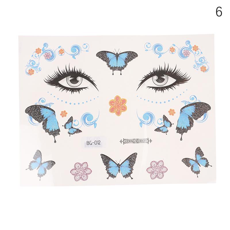 Fairy Butterfly Wings Tattoo Sticker Waterproof Eyes Face Hand Body Art Makeup