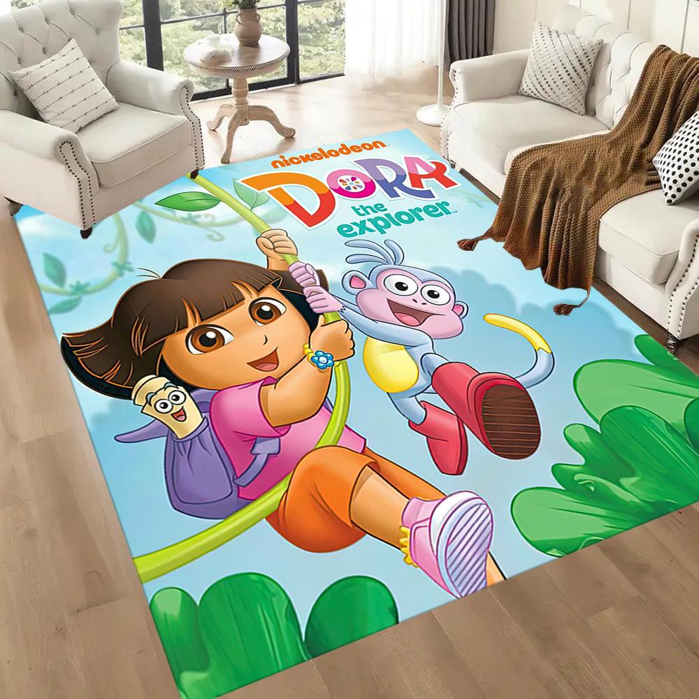 I tappeti quadrati Dora And Boots Adventure sono un'ottima scelta per soggiorni, camere da letto, decorazioni per la casa e come regali.