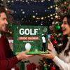Golf Enthusiast Advent Calendar Durable Sustainable Plastic Design With Daily Reveals For Wall Or Door Decoration